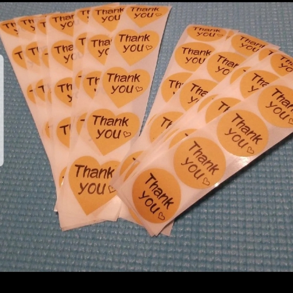 Thank you stickers